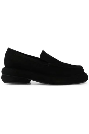 ECKHAUS LATTA Stacked slip-on loafers i ruskind