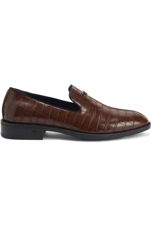 Giuseppe Zanotti Imrham loafers med krokodilleeffekt