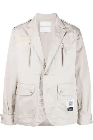 Fumito Ganryu Enkeltradet blazer med flere lommer