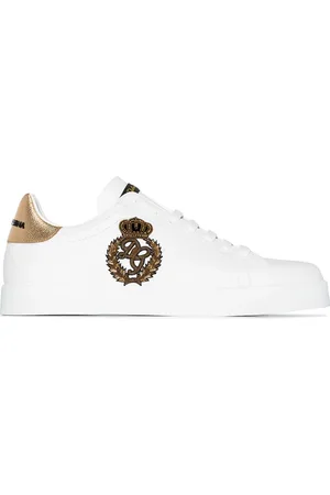 Dolce & Gabbana Portofino sneakers i læder med logo-våbenskjold