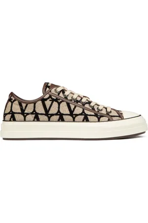 VALENTINO GARAVANI Toile Iconographe sneakers med snøre