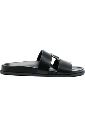 VALENTINO GARAVANI Sandaler i læder med logoplade