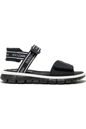Dolce & Gabbana Sandaler med burrelukning og logotryk
