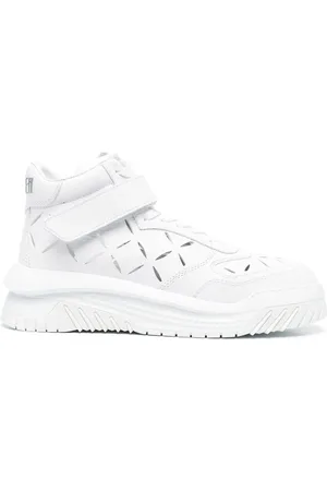 VERSACE High-top sneakers i læder