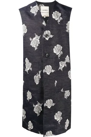 Onefifteen X Anowhereman vest i jacquard med mønster