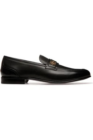Bally Sadei loafers i læder med logoplade