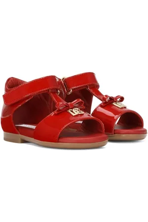 Dolce & Gabbana First Steps sandaler i lakeret læder