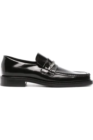 MARTINE ROSE Loafers i læder med firkantet tå