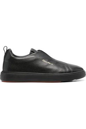santoni Sneakers i læder med rund tå
