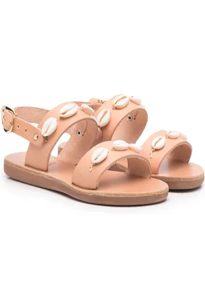 Ancient Greek Sandals Clio sandaler med åben tå og shell-detalje