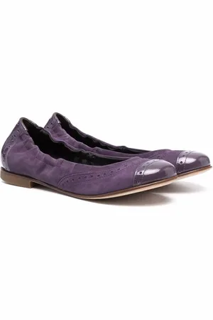 PèPè Ballerinaer i ruskind med brogue-detalje