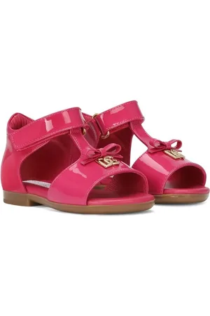 Dolce & Gabbana First Steps sandaler i lakeret læder
