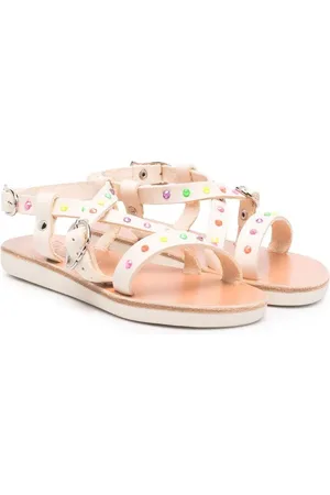 Ancient Greek Sandals Sofia sandaler med krystaludsmykning