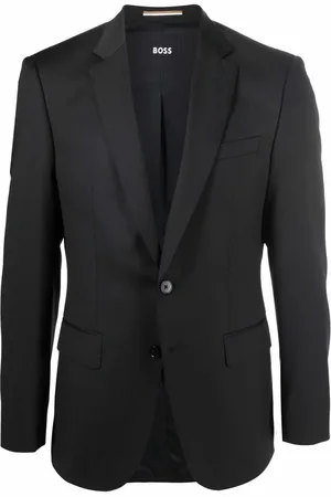HUGO BOSS Enkeltradet uldblazer