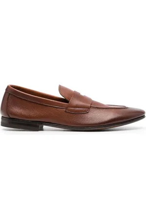 HENDERSON BARACCO Loafers i grynet læder