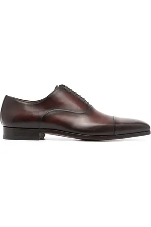 Magnanni Caoba oxford-sko med slitageeffekt