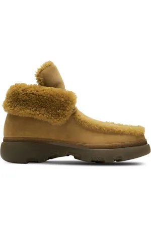 Burberry Creeper ruskindsstøvler med lammeskindskant