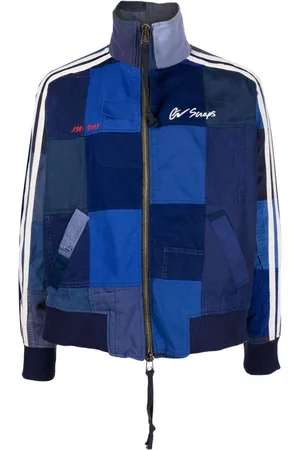 GREG LAUREN Jakke med logo-broderi og patchwork