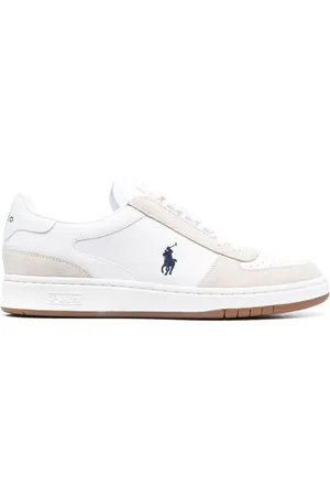 Ralph Lauren Court sneakers i læder og ruskind