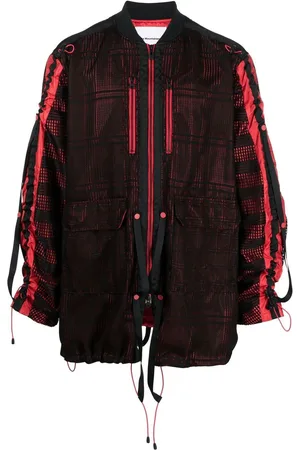 WHITE MOUNTAINEERING Jakke med mesh-paneler og lynlås