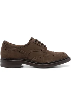 TRICKERS Ruskindsstøvler med brogue-detalje