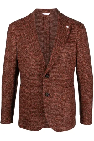 Manuel Ritz Enkeltradet blazer med emalje-detalje