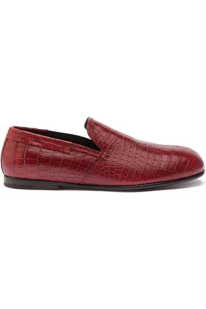 Dolce & Gabbana Loafers i krokodillepræget læder
