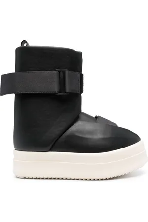Rick Owens Ankelstøvler i læder med spænde
