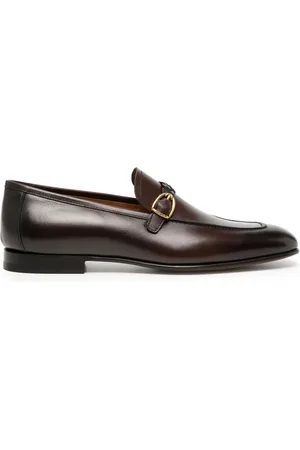 Tom Ford Martin loafers i læder med vævede remme