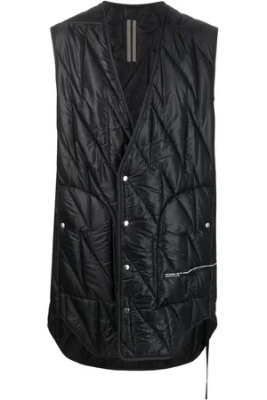 Rick Owens Mellemlang quiltet dynevest