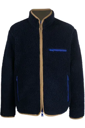 Woolrich Vendbar jakke i krøllet fleece