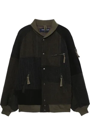 Comme des Garçons Bomberjakke med flere lommer og patchwork