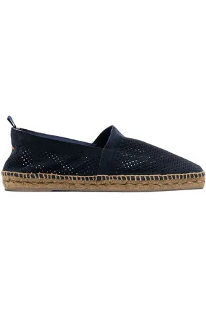 Castaner Espadriller i læder med perforeringer