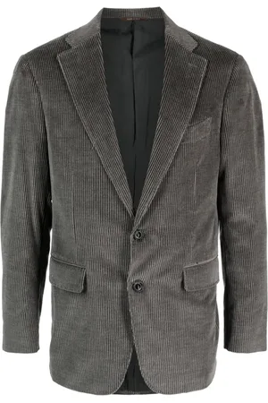 CANALI Enkeltradet ribbet blazer