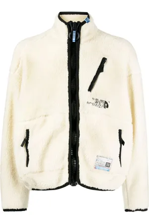 Maison Mihara Yasuhiro Fleecejakke med logobroderi