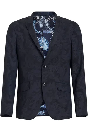 Etro Enkeltradet blazer i mønstret jacquard