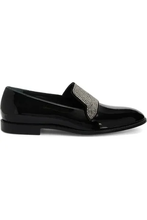 Giuseppe Zanotti Lakerede Eflamm loafers med krystaludsmykning