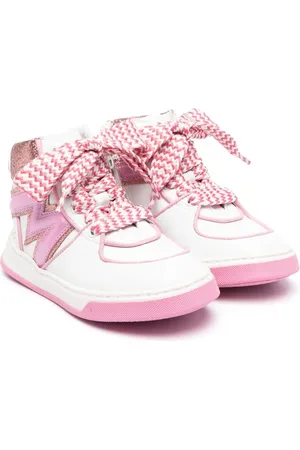MONNALISA Sneakers i imiteret læder med glimmerudsmykning