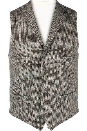 Ralph Lauren Sildebensmønstret vest med V-hals