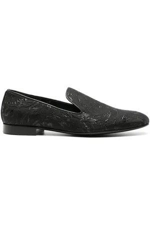 VERSACE Barocco sandaler i jacquard med læder