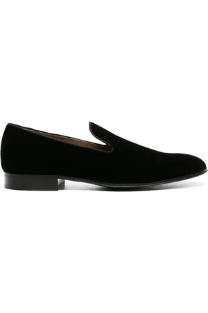 Gianvito Rossi Jean loafers i velour med rund snude
