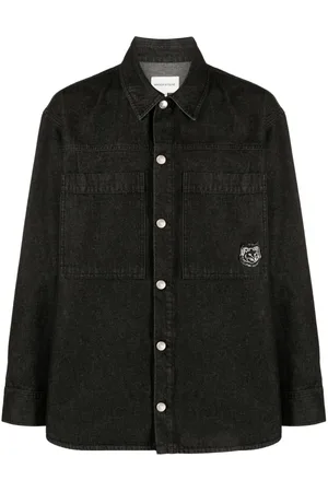Maison Kitsuné Skjortejakke med tigerhoved