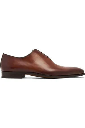 Magnanni Oxford-sko i læder med mandelformet tå
