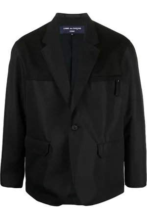 Comme des Garçons Enkeltradet blazer med hakrevers og paneler