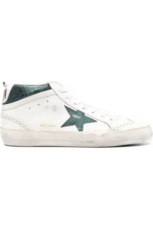 Golden Goose Mid Star sneakers med krakeleret effekt