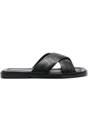 VERSACE Sandaler med åben tå og Greca-mønster