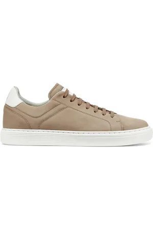 Brunello Cucinelli Sneakers i ruskind med snøre