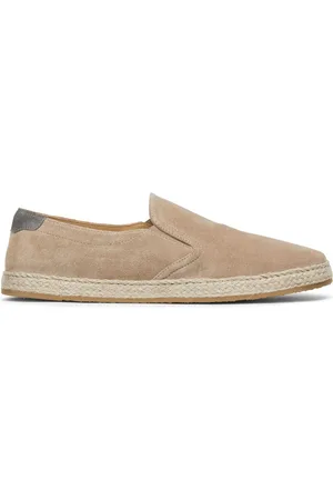 Brunello Cucinelli Loafers i læder med mandelformet tå