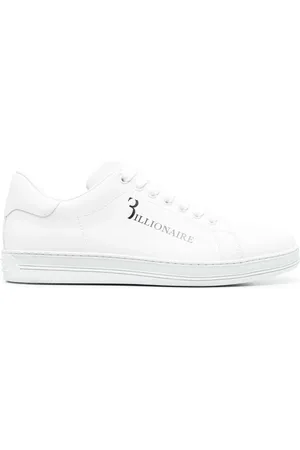 BILLIONAIRE Lædersneakers med logotryk