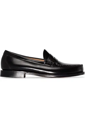 G.H. Bass Sorte Weejuns Larson penny-loafers med prægning